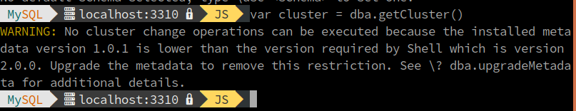 Cluster in Read Only Mode