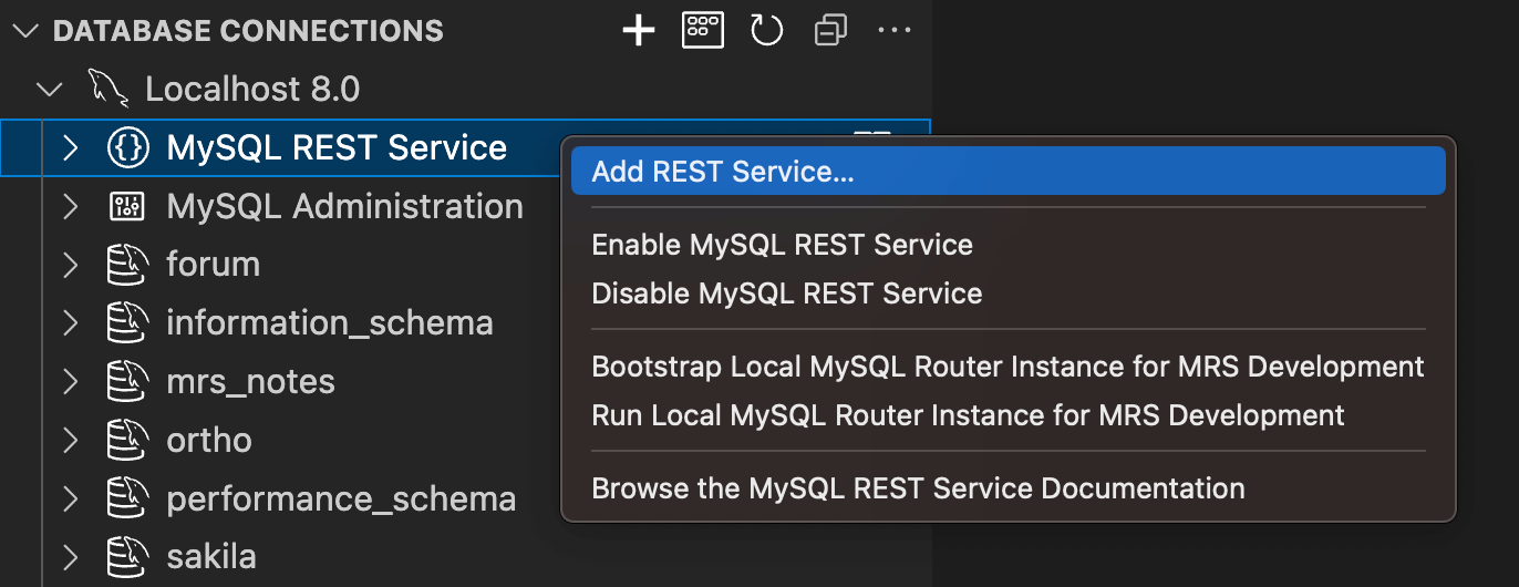 Adding a REST Service