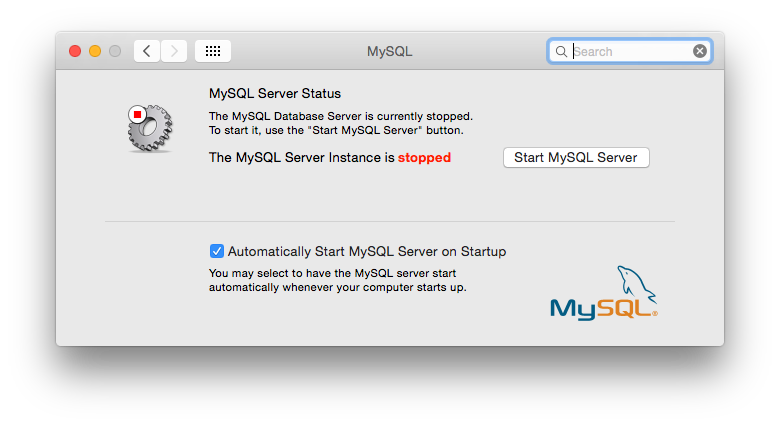 Mac Run Mysql