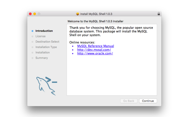 Installation of MySQL Shell on macOS