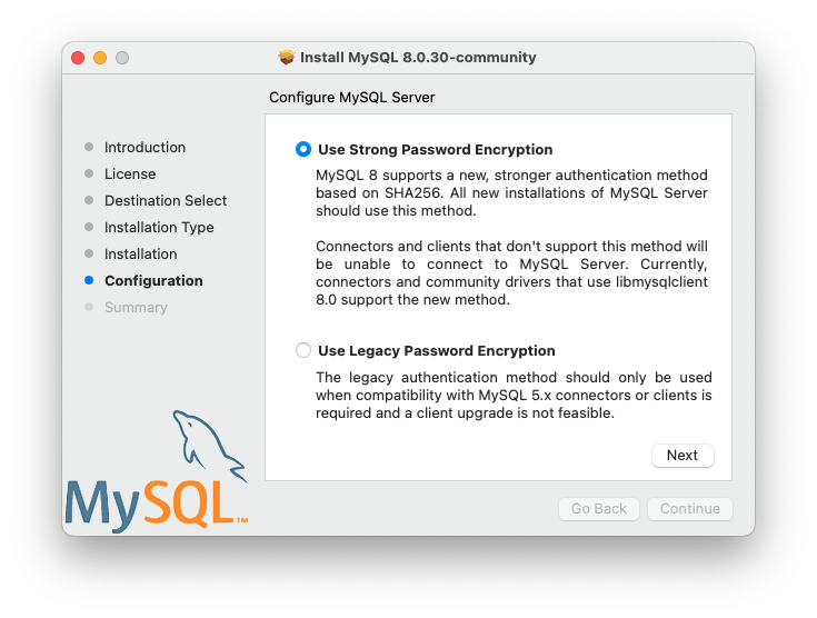 how to link mysql on mac