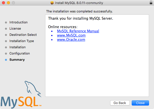 how to set up mysql on mac