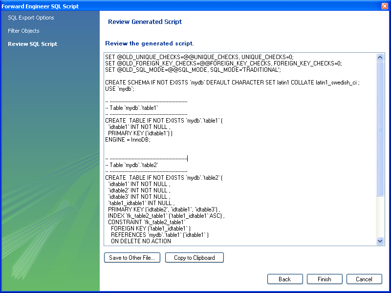 Drop schema