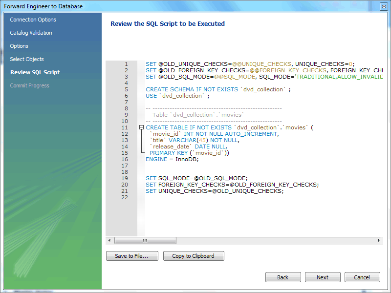 mysql workbench view table