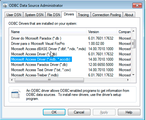 ms access system requirements