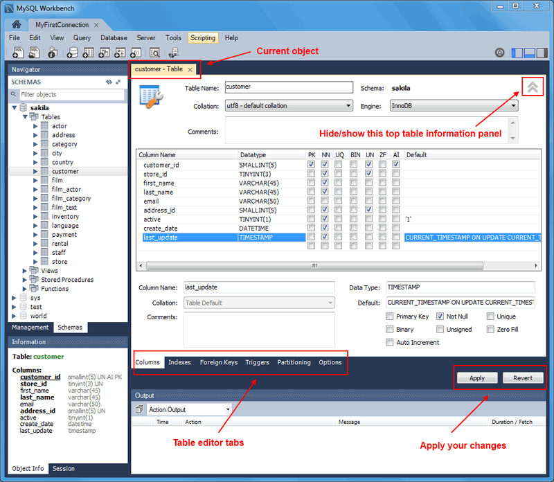 How To Create A Table In Mysql Workbench Using The Gui Database Guide